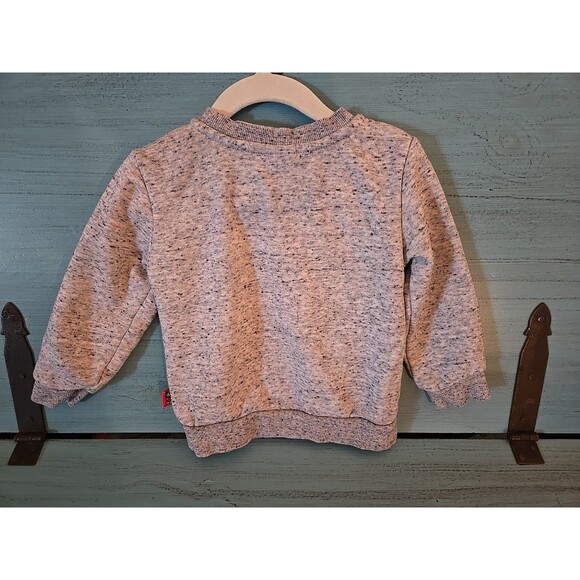 Disney At Primark Grey Hologram Sweatshirt Mickey Mouse Size 18-24 Months Baby - Picture 7 of 10